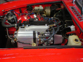 HP Supercharger Kit fitted to MG B Roadster Image copyright (c) 2011.