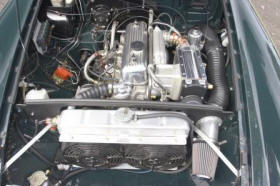 HP Supercharged MG B GT engine Image copyright (c) 2011.