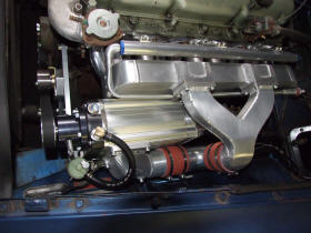 HP Supercharger for MG C 6 cylinder engine Image copyright (c) 2011.