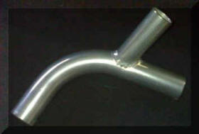 HP Hi-Flow Lower Radiator Hose Elbow for MG Y Type engines Image copyright (c) 2011.