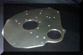 HP Hi-Flow Alloy Engine Plate for MG B engines Image copyright (c) 2011.